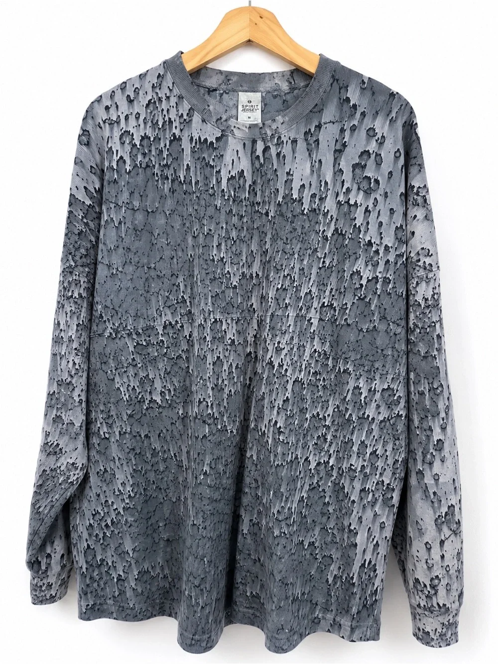 Spirit Gray Tie-Dye Long Sleeve Shirt